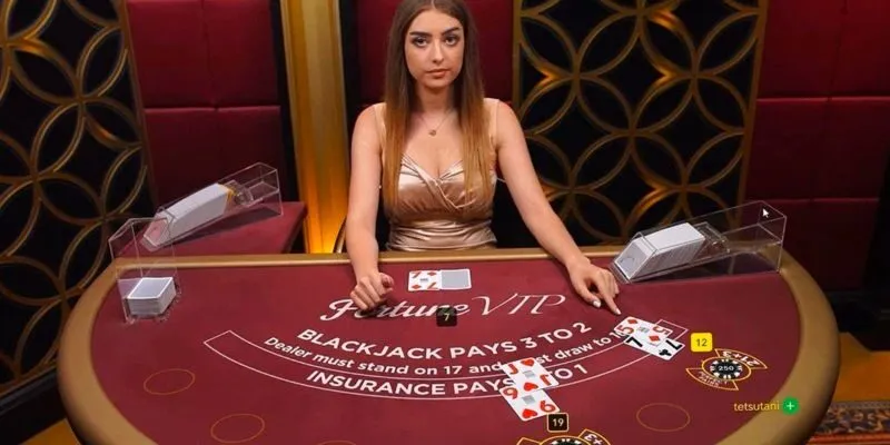 Người chơi có thể tham gia live blackjack